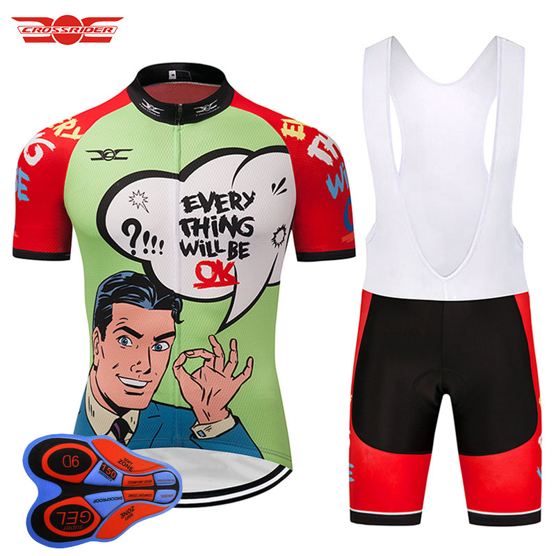 Crossrider 2021 OK Mens FUNNY Cycling Clothing MTB  ũ Ƿ   ª Ʈ Ropa Ciclismo Maillot Culotte